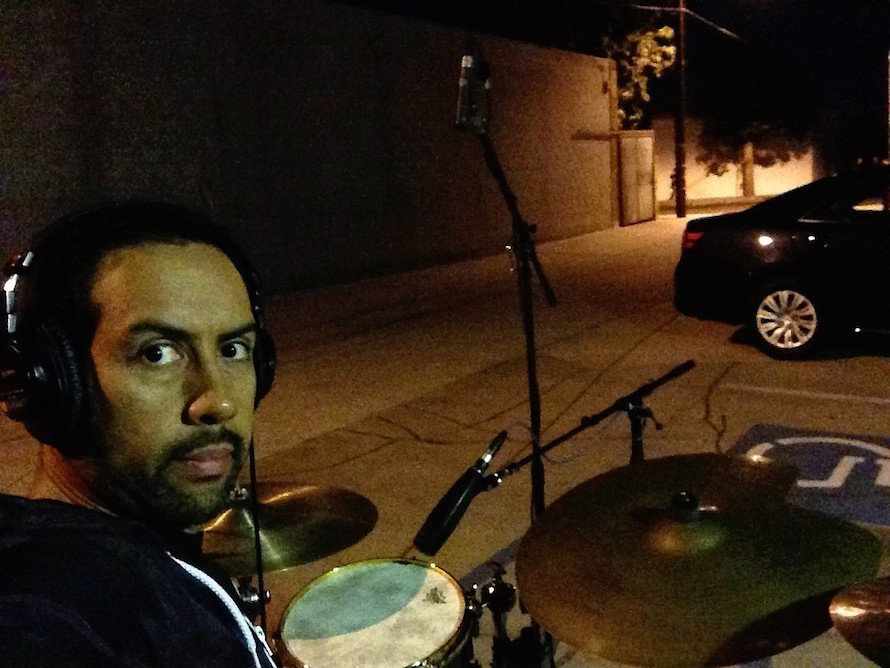 Antonio Sanchez_drum outdoors